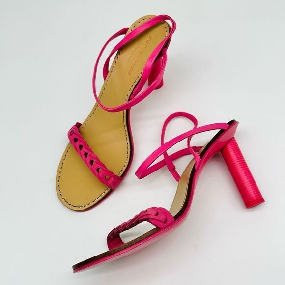 Rag & Bone Infinity Cylinder-Heel Slingback Sandals Magenta - Picture 5 of 5